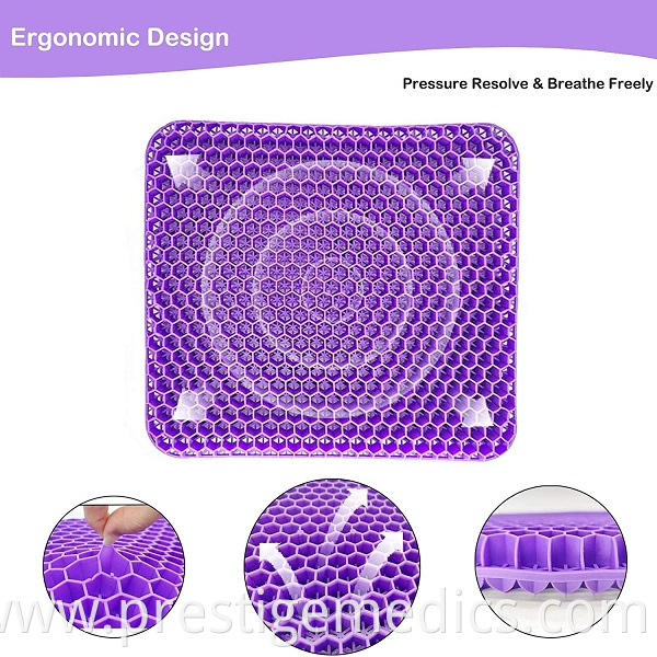 ergonomic design purple seat cushion